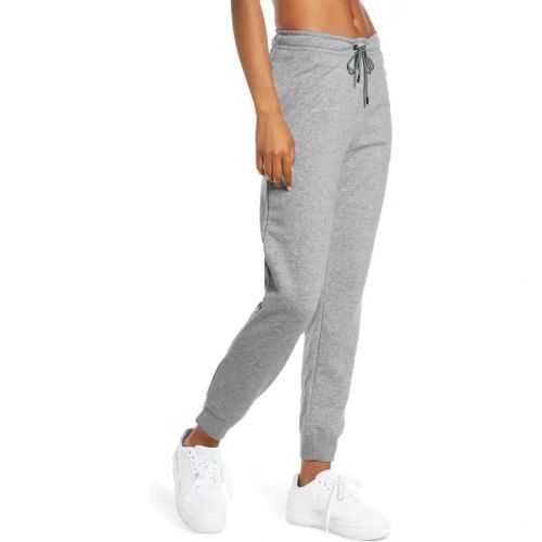 나이키 Nike Sportswear Essential Fleece Pants_DARK GREY HEATHER/ WHITE