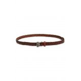 Etro Braided Leather Belt_MED BROWN