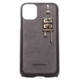 Givenchy Lock iPhone 11 Leather Case_001 BLACK