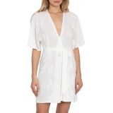 In Bloom by Jonquil Free as a Bird Embroidered Short Robe_IVORY