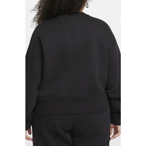 나이키 Nike Sportswear Fleece Crewneck Sweatshirt_BLACK/ WHITE