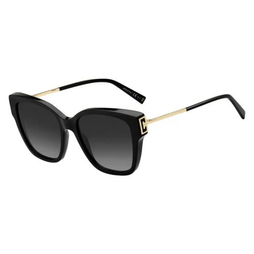 지방시 Givenchy 55mm Gradient Cat Eye Sunglasses_BLACK/ GREY SHADED