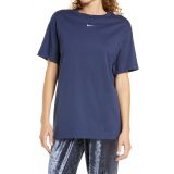Nike Essential Embroidered Swoosh Cotton T-Shirt_MIDNIGHT NAVY/ WHITE