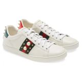 Gucci New Ace Low Top Sneaker_WHITE / WHITE
