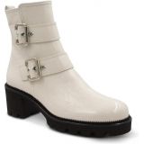 Paul Green Jake Bootie_IVORY CRINKLED PATENT