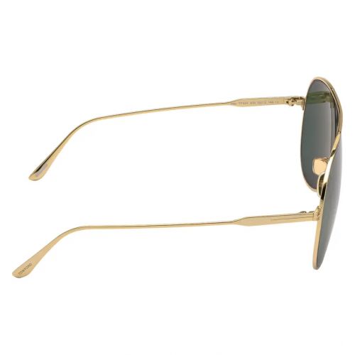 탐포드 Tom Ford Alec 62mm Gradient Polarized Aviator Sunglasses_SHINY DEEP GOLD / GREEN