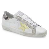 Golden Goose Super-Star Low Top Sneaker_WHITE LEATHER/ PALE YELLOW