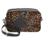 Golden Goose Star Leopard Print Genuine Calf Hair & Leather Camera Bag_BROWN LEOPARD