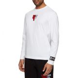 BOSS x NBA Threesixty Chicago Bulls Long Sleeve Logo T-Shirt_WHITE