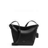 COACH Dufflette Leather Crossbody Bag_BLACK