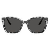 Prada 54mm Gradient Cat Eye Sunglasses_GREY TORTOISE/ DARK GREY
