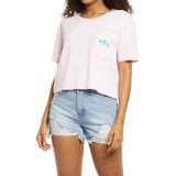 Billabong Gone Costal Crop Graphic Tee_PINK LADY