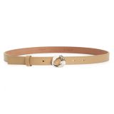 Givenchy G Chain Buckle Leather Belt_BEIGE CAPPUCCINO