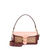COACH Coated Canvas Colorblock Crossbody Bag_TAN CANDY PINK MULTI