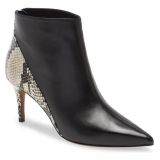 Linea Paolo Nice Pointed Toe Bootie_CREAM/ BLACK LEATHER