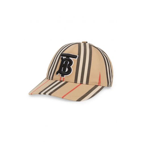 버버리 Burberry TB Monogram Icon Stripe Baseball Cap_ARCHIVE BEIGE IP S