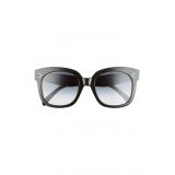 CELINE 54mm Gradient Square Sunglasses_BLACK/ GREY