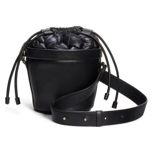몽클레르 Moncler Seaux Seaux Leather Bucket Bag_BLACK