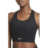 Nike Dri-FIT Swoosh Padded Longline Sports Bra_BLACK/ WHITE