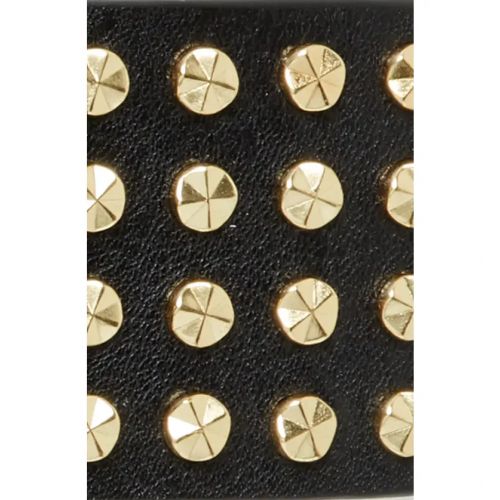 알렉산더 매퀸 Alexander McQueen Studded Leather Belt_BLACK/ GOLD