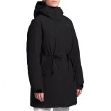 The North Face Metroview Trench Water Repellent & Windproof Rain Coat_BLACK