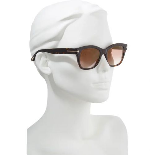 탐포드 Tom Ford Lauren 52mm Sunglasses_DARK HAVANA/ GRADIENT BROWN