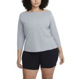 Nike Yoga Luxe Top_PARTICLE GREY/ HEATHER