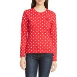 Comme des Garcons PLAY Polka Dot Cotton T-Shirt_RED/ WHITE