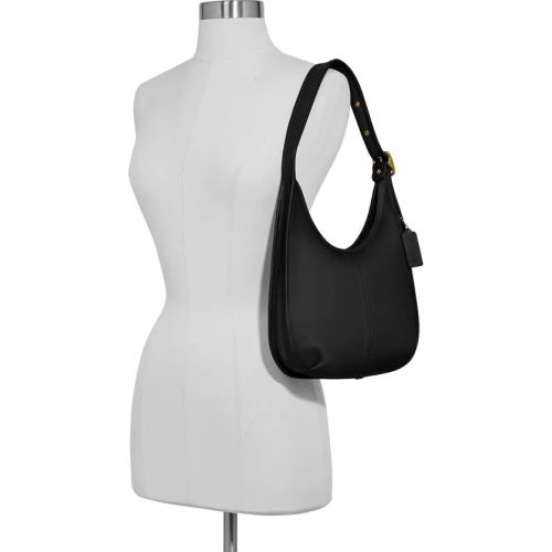 코치 COACH Ergo Leather Shoulder Bag_BRASS/ BLACK