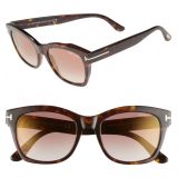 Tom Ford Lauren 52mm Sunglasses_DARK HAVANA/ GRADIENT BROWN