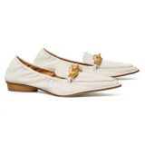 Tory Burch Jessa Pointed Toe Loafer_FEATHER WHITE