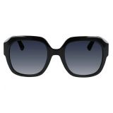 Longchamp Heritage 54mm Gradient Square Sunglasses_BLACK/ BLACK