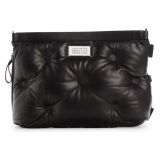 Maison Margiela Medium Glam Slam Leather Shoulder Bag_BLACK