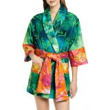 Versace Jungle Print Short Robe_GREEN/ PRINT