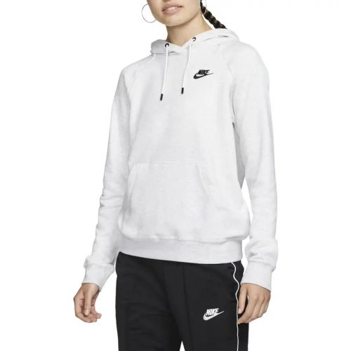 나이키 Nike Sportswear Essential Pullover Fleece Hoodie_BIRCH HEATHER/ BLACK