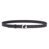Givenchy G-Chain Buckle Croc Embossed Leather Belt_BLACK