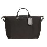 Longchamp Boxford Canvas & Leather Travel Bag_BLACK