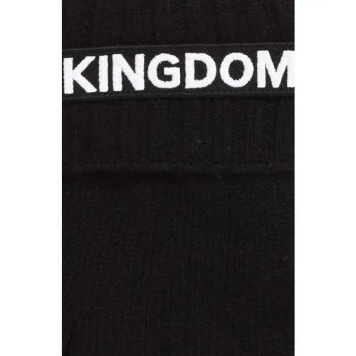 버버리 Burberry Kingdom Logo Applique Cashmere Gloves_BLACK