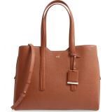 BOSS Taylor Leather Business Tote_LIGHT/ PASTEL BROWN