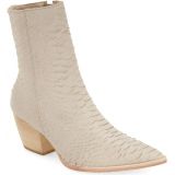 Matisse Caty Western Pointed Toe Bootie_IVORY CROC EMBOSSED LEATHER