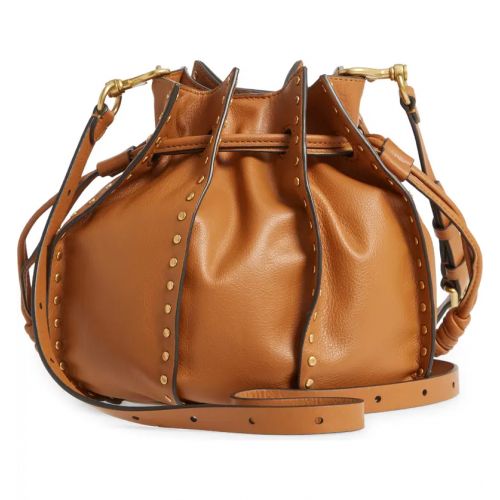 레베카밍코프 Rebecca Minkoff Nanine Small Leather Bucket Bag_CARAMELLO