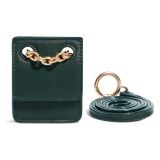 HOUSE OF WANT H.O.W. We Listen AirPod Vegan Leather Bag_HUNTER GREEN