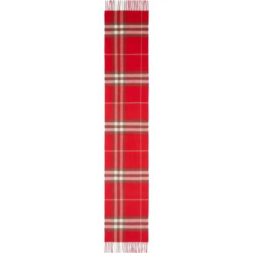 버버리 Burberry Giant Icon Check Cashmere Scarf_BRIGHT MILITARY RED