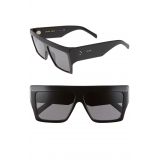 CELINE 60mm Flat Top Sunglasses_BLACK/ SMOKE