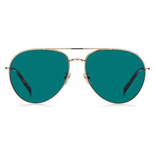 지방시 Givenchy 61mm Aviator Sunglasses_GOLD COPPER/ GREY SHADED