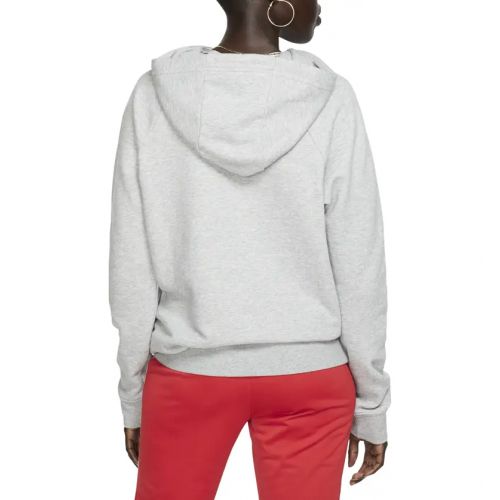 나이키 Nike Sportswear Essential Pullover Fleece Hoodie_DARK GREY HEATHER/ WHITE
