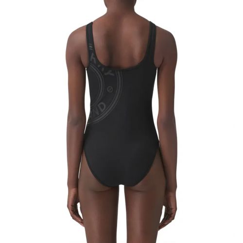 버버리 Burberry Jolie Logo One-Piece Swimsuit_BLACK