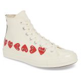 Comme des Garcons PLAY x Converse Chuck Taylor High Top Sneaker_OFF WHITE