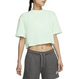 Nike Sportswear Short Sleeve Jersey Crop Top_BARELY GREEN/WHITE