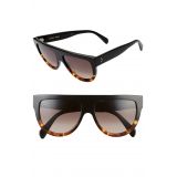 CELINE 58mm Universal Fit Flat Top Sunglasses_BLACK/ GRADIENT BROWN